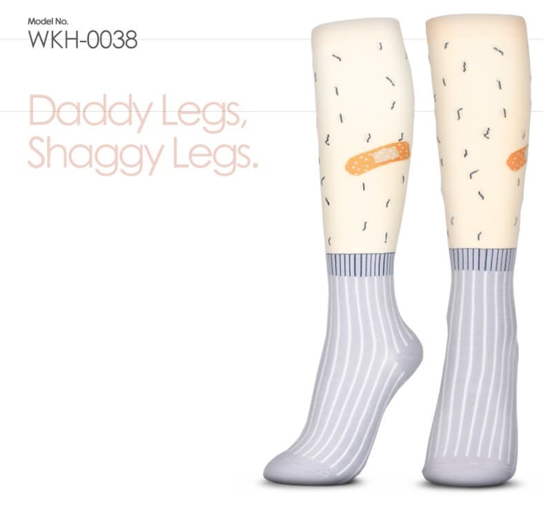 wondersocks_ funky socks_ funny socks_ daddy leg shaggy leg